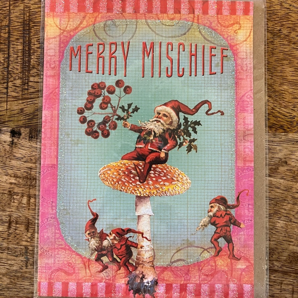 Papaya Art Merry Mischief Santa Card